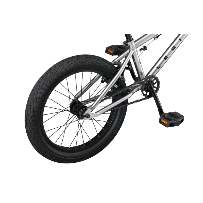 silver bmx bike