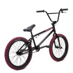 Stolen 2022 CASINO 20.25 Black with Blood Red BMX bike