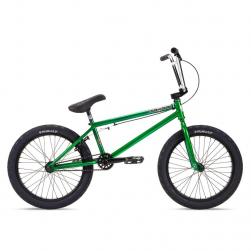 Stolen 2022 HEIST 21 Dark Green with Chrome BMX bike